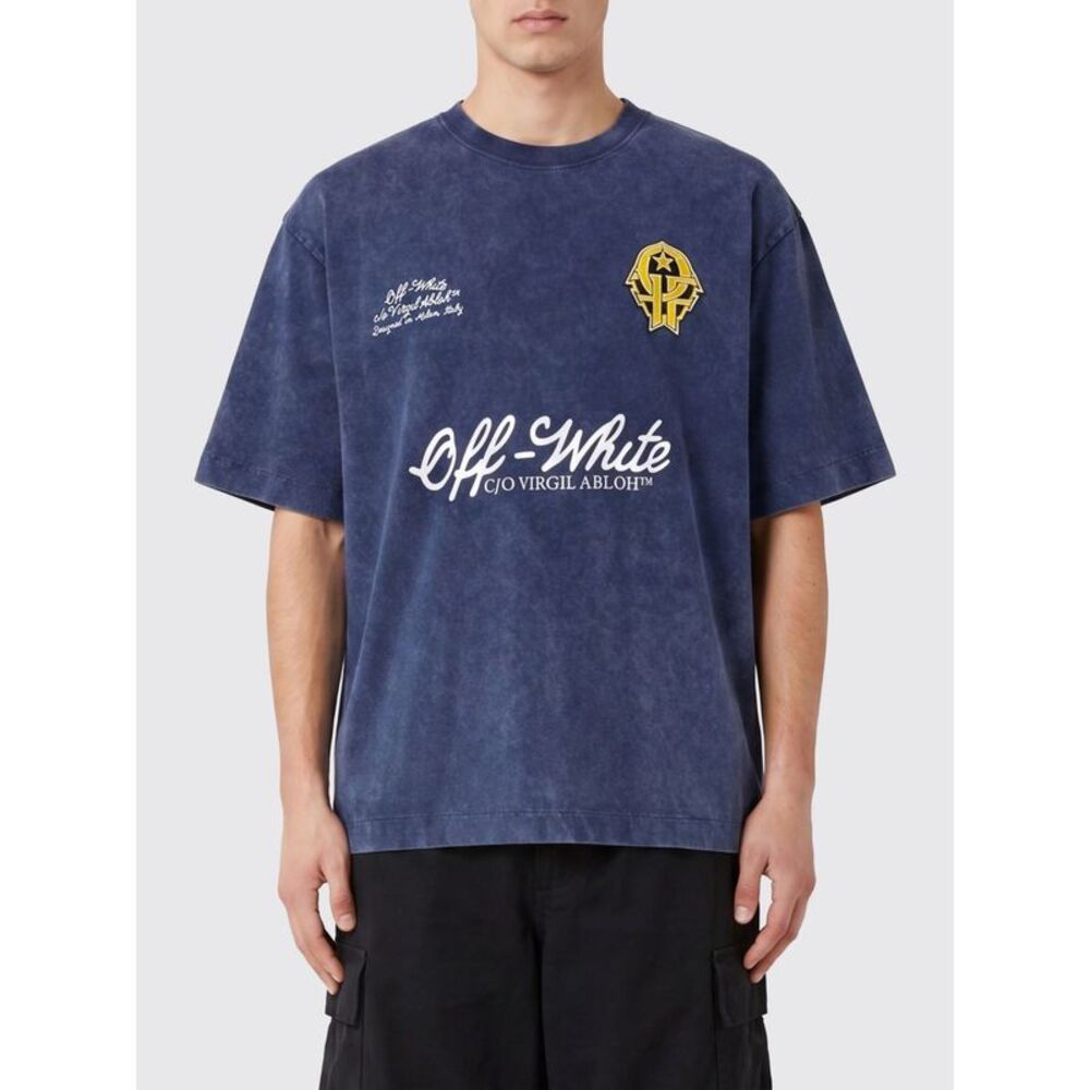 Off-White T-Shirt Men Blue